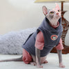 Warm Winter Cat Hoodie - Fleece Sweatshirt for Sphynx & Hairless Cats