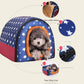 Warm Foldable Pet House with Star Print