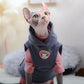 Warm Winter Cat Hoodie - Fleece Sweatshirt for Sphynx & Hairless Cats