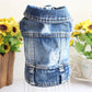 Premium Denim Cat Vest - Spring & Autumn Jacket for Small to Medium Cats
