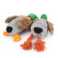 Plush Duck Squeaky Dog Toy with Rope - Interactive Chew Toy for Dental Health