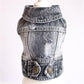 Premium Denim Cat Vest - Spring & Autumn Jacket for Small to Medium Cats