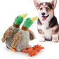 Plush Duck Squeaky Dog Toy with Rope - Interactive Chew Toy for Dental Health
