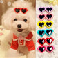 Adorable Pet Heart Sunglasses & Hair Clips - Fashion Accessories for Dogs & Cats