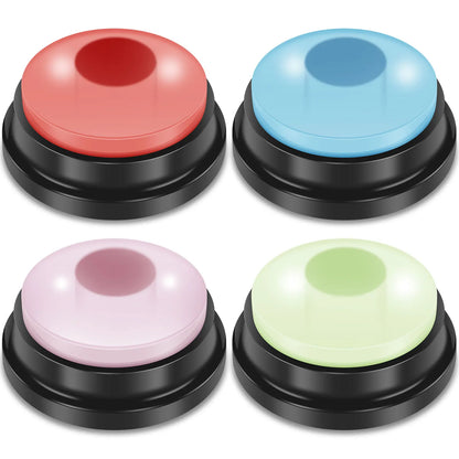 Recordable Dog Training Buttons with Light - Interactive Pet Communication Toy