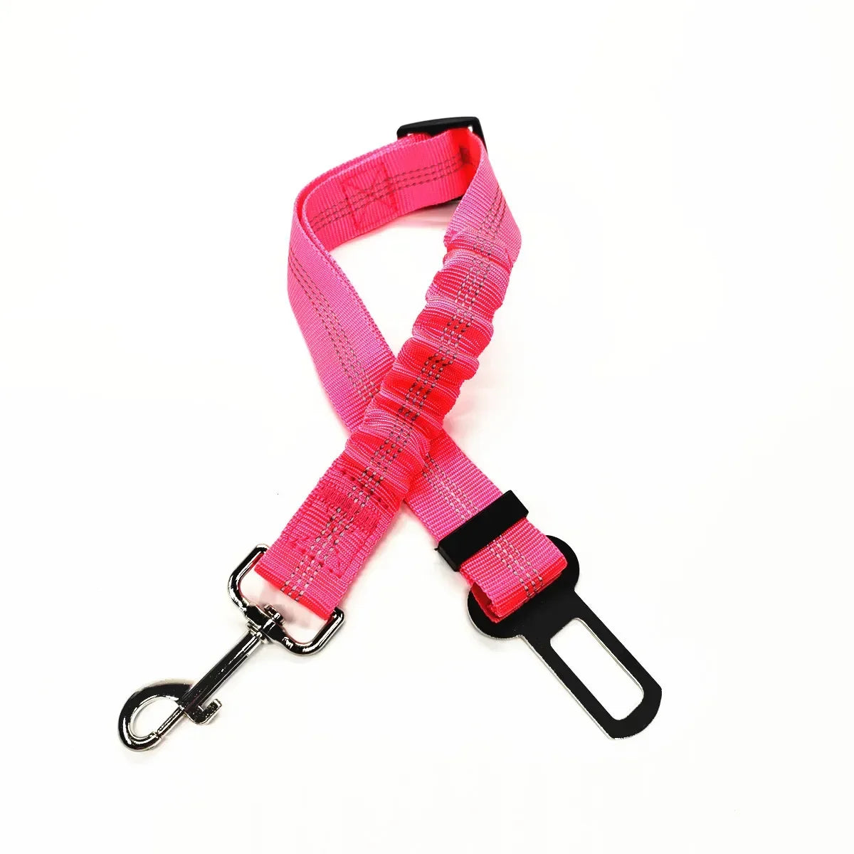 Adjustable Pet Car Safety Harness with Seat Belt Clip