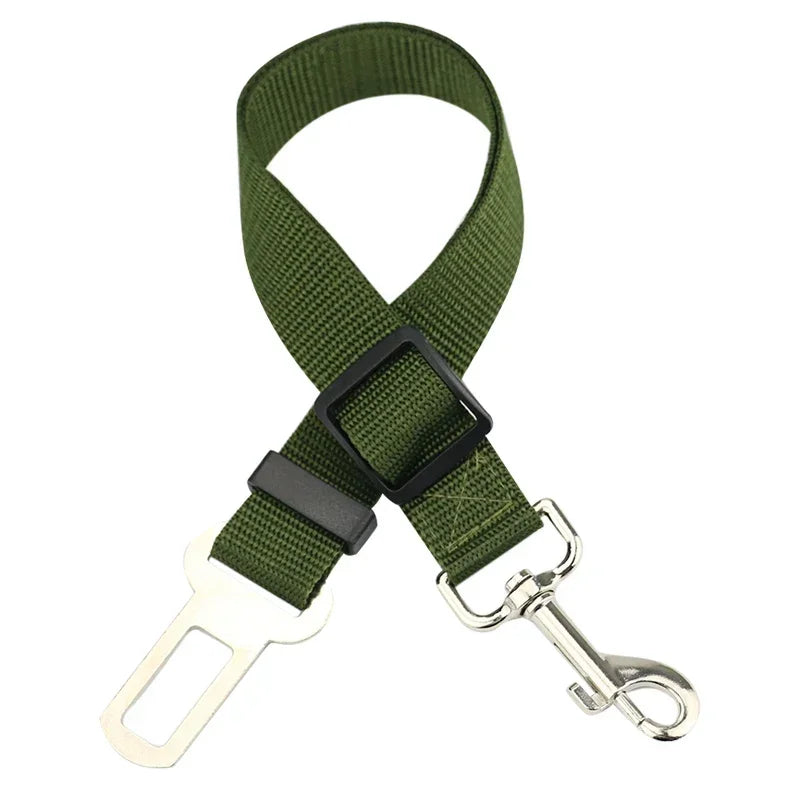 Adjustable Pet Car Safety Harness with Seat Belt Clip