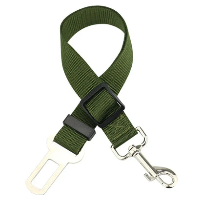 Adjustable Pet Car Safety Harness with Seat Belt Clip