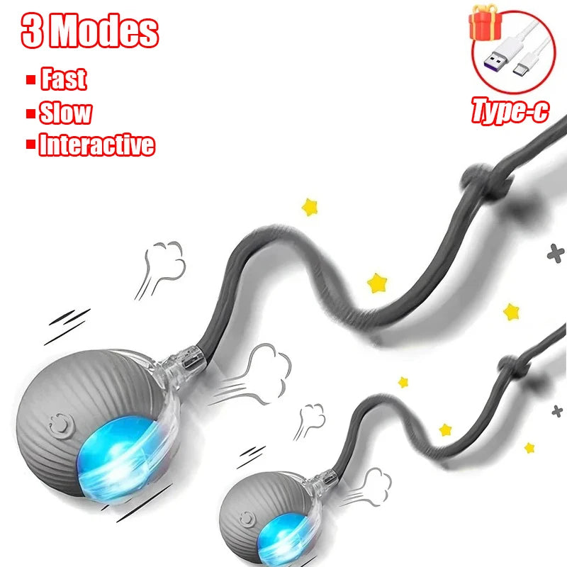 Cat Interactive Ball Toy with Automatic Rolling