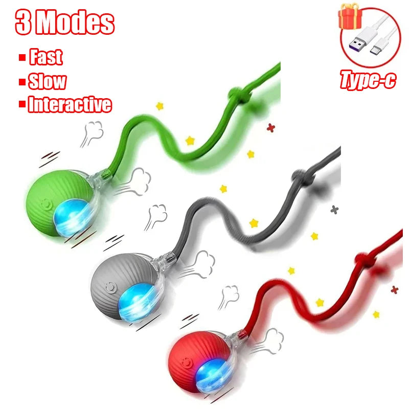 Cat Interactive Ball Toy with Automatic Rolling