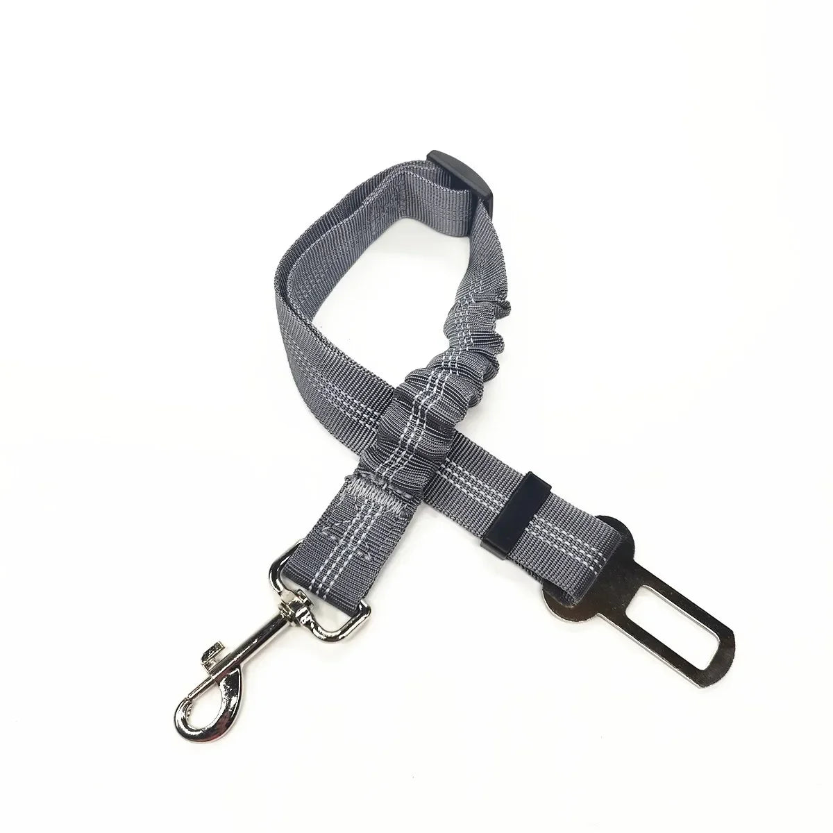 Adjustable Pet Car Safety Harness with Seat Belt Clip