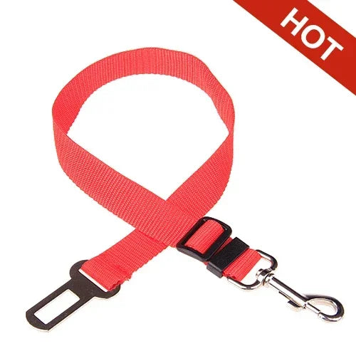 Adjustable Pet Car Safety Harness with Seat Belt Clip