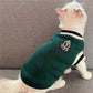 Collegiate Style Pet Vest - Winter Warm Sweater for Cats and Small Dogs