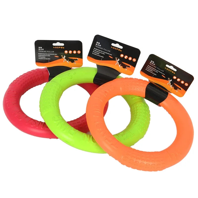 Premium EVA Pet Flying Disk - Interactive Training Ring Puller for Dogs