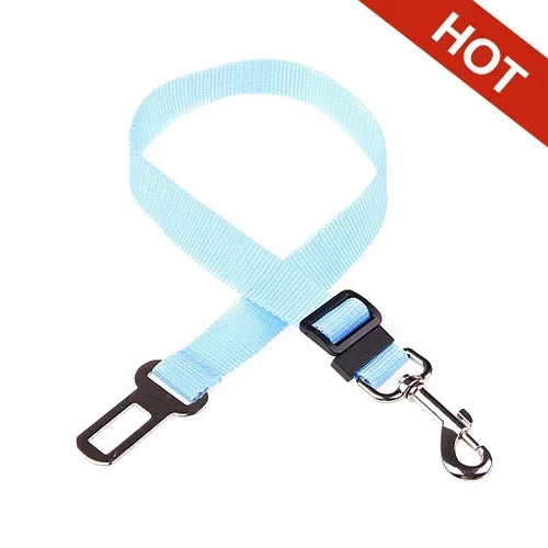 Adjustable Pet Car Safety Harness with Seat Belt Clip