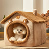Foldable Pet House - Cozy Winter Bed for Small to Medium Dogs & Cats