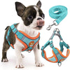 Adjustable Step-In Dog Harness & Leash Set - Reflective Padded Vest for Small to Medium Dogs