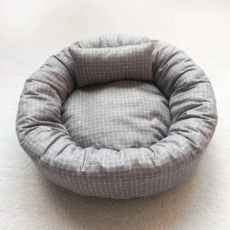 Premium Plush Pet Bed - Comfortable Basket for Small to Large Dogs & Cats