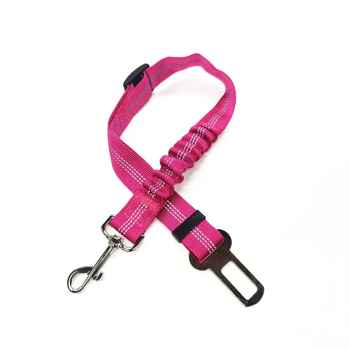 Adjustable Pet Car Safety Harness with Seat Belt Clip