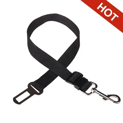 Adjustable Pet Car Safety Harness with Seat Belt Clip