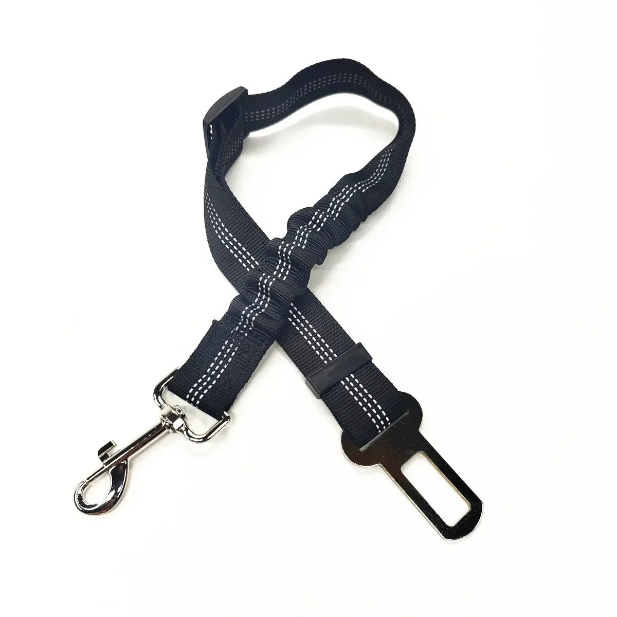Adjustable Pet Car Safety Harness with Seat Belt Clip