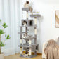 Large Cat Tree Tower with Scratching Posts and Hammock