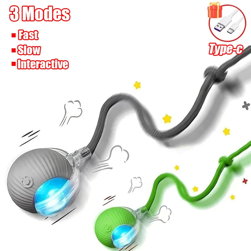 Cat Interactive Ball Toy with Automatic Rolling