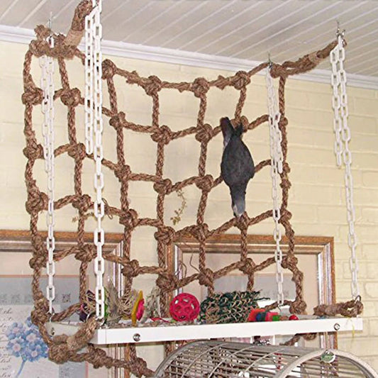 Parrot Rope Climbing Net Adventure Toy