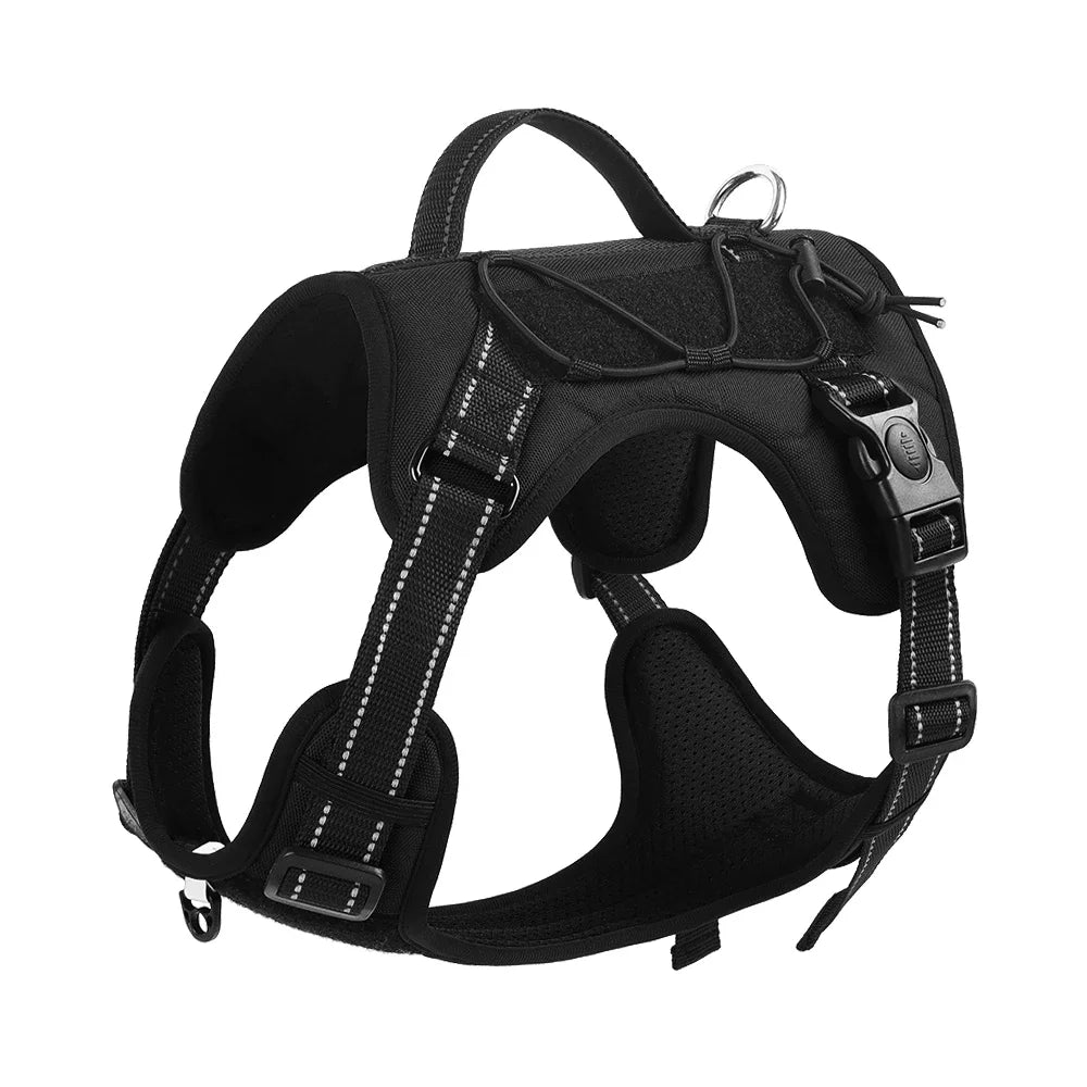 Reflective No-Pull Dog Harness - Adjustable Nylon Chest Harness