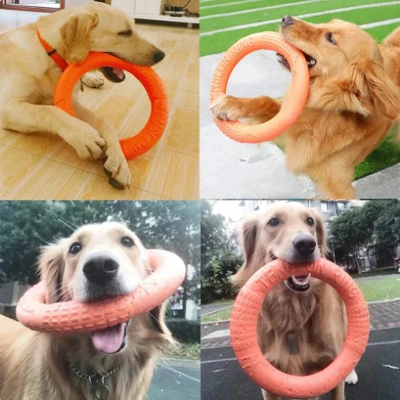 Premium EVA Pet Flying Disk - Interactive Training Ring Puller for Dogs