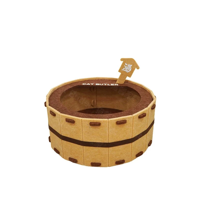 Premium Felt Cat Bed - Semi-Enclosed Four Season Pet House