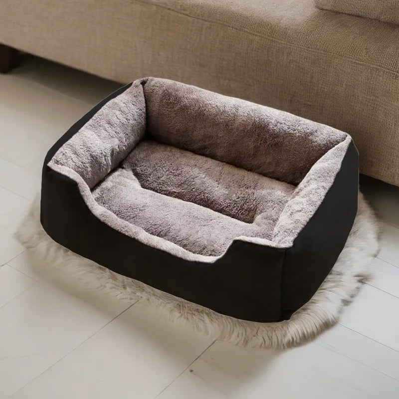 Premium Plush Pet Bed - Soft Breathable Cushion Basket for Cats & Dogs