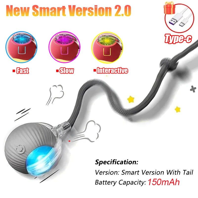 Cat Interactive Ball Toy with Automatic Rolling