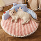 Premium Winter Pet Bed - Plush Velvet Cushion for Cats & Small Dogs