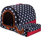 Warm Foldable Pet House with Star Print