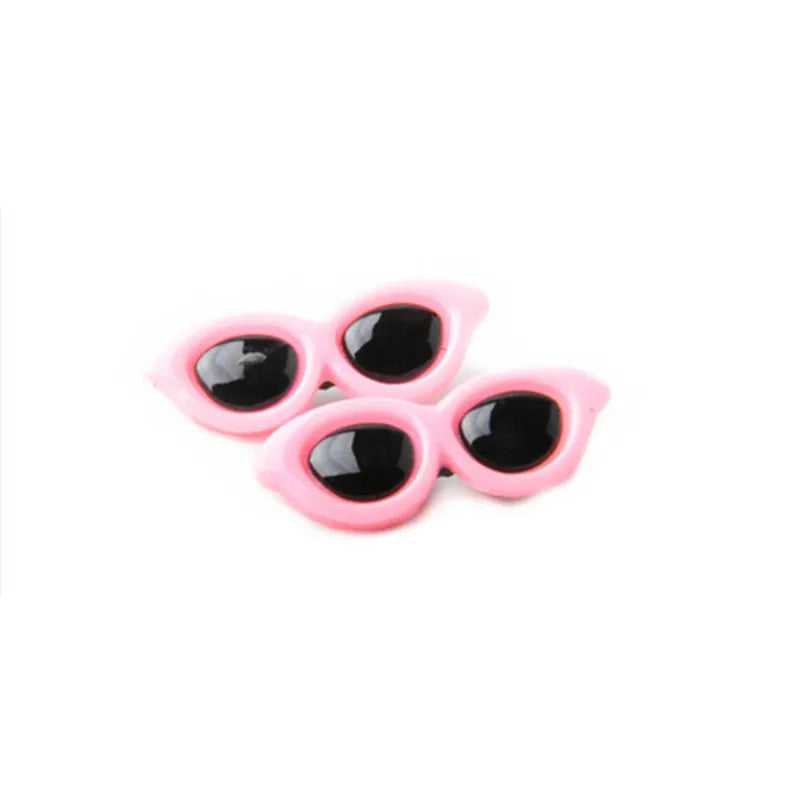 Adorable Pet Heart Sunglasses & Hair Clips - Fashion Accessories for Dogs & Cats
