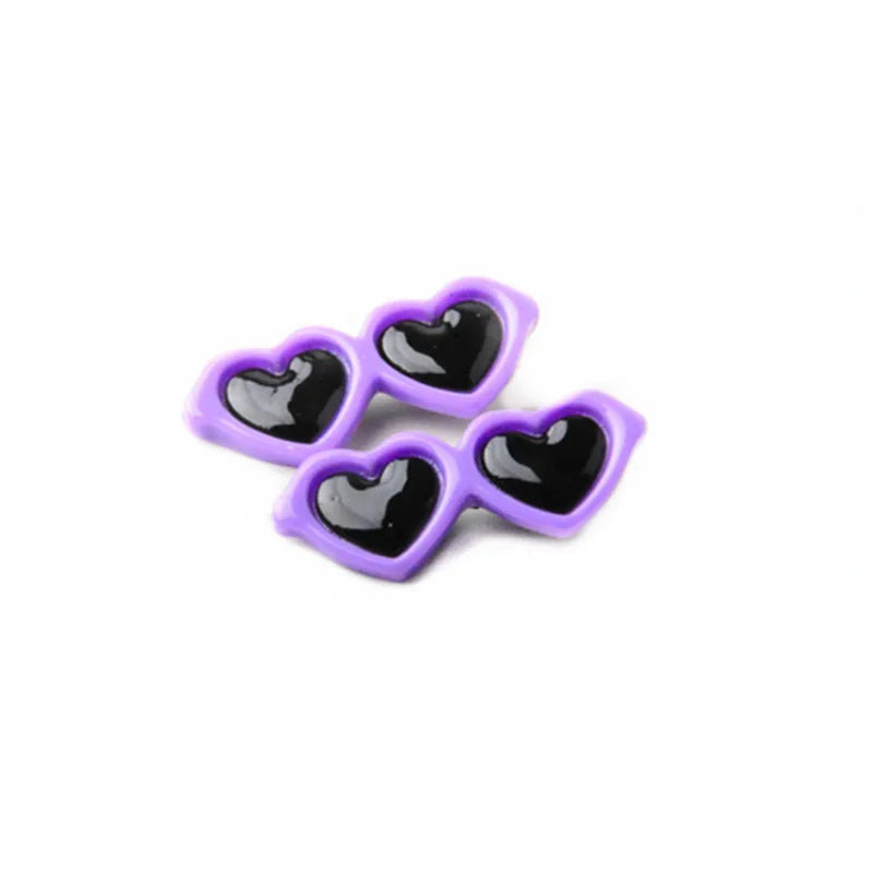Adorable Pet Heart Sunglasses & Hair Clips - Fashion Accessories for Dogs & Cats
