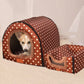 Warm Foldable Pet House with Star Print