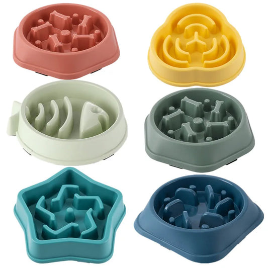 Slow Feeder Pet Bowl - Anti-Choking Design