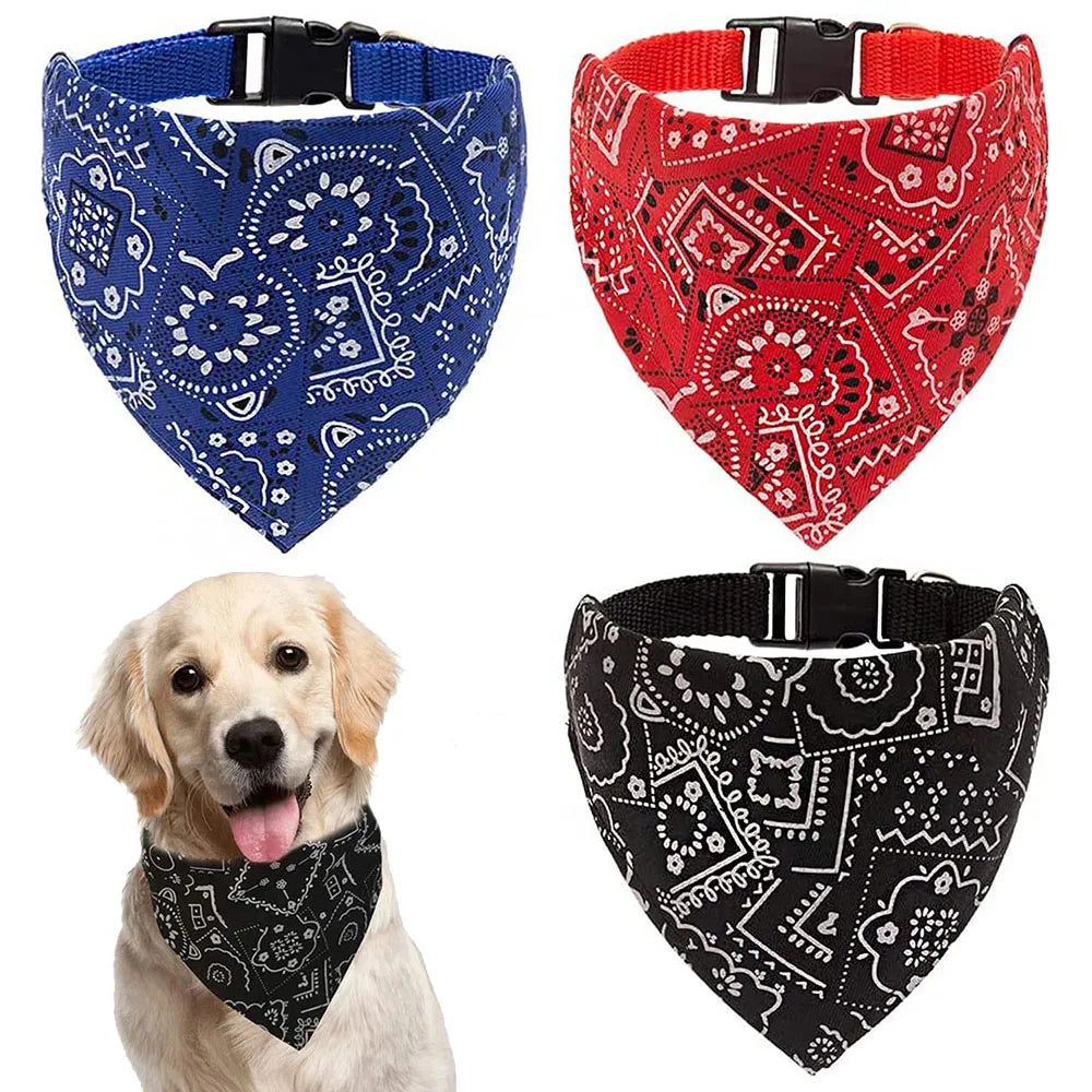 Adjustable Dog Collar Bandana