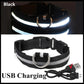 LED USB Rechargeable Dog Collar - 3 Light Modes for Night Safety
