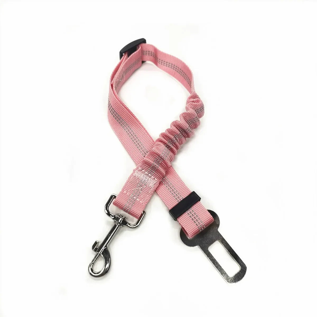 Adjustable Pet Car Safety Harness with Seat Belt Clip