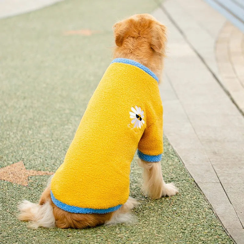 Fleece Dog Hoodie for Large Dogs