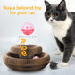 Round Corrugated Cat Scratching Board with Ball