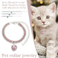 Rhinestone Cat Collar with Crystal Pendant