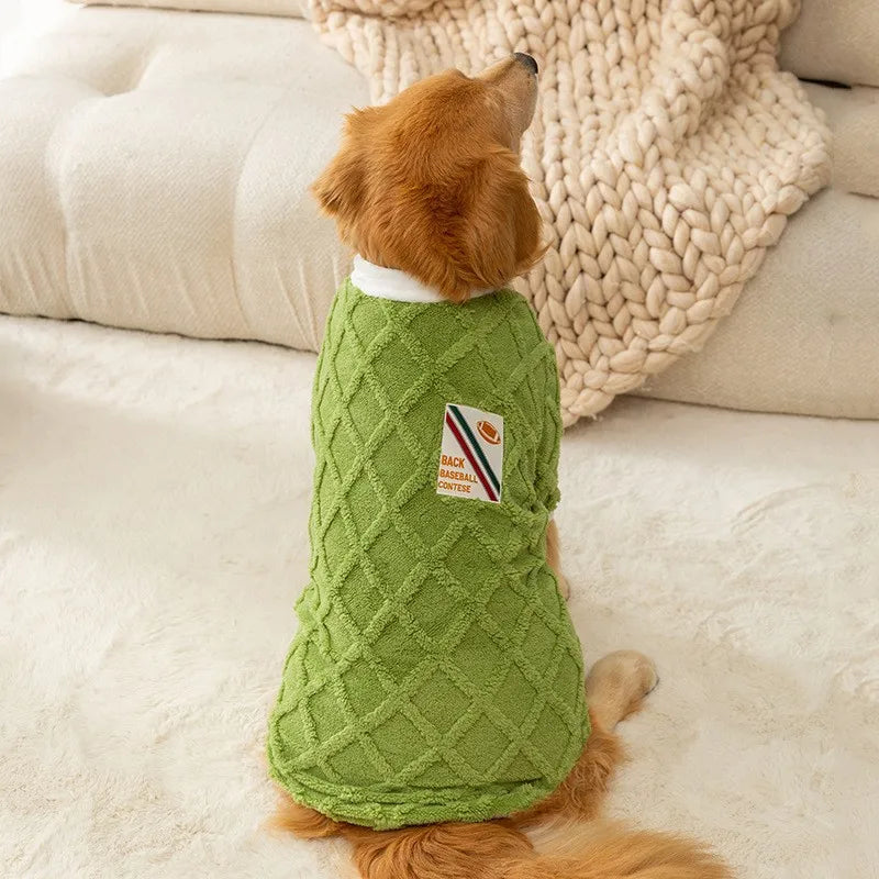 Fleece Dog Hoodie for Large Dogs