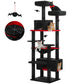 Large Cat Tree Tower with Scratching Posts and Hammock