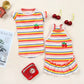 Ruffle Striped Pet Dress - Sweet Spring Summer Outfit for Dogs & Cats