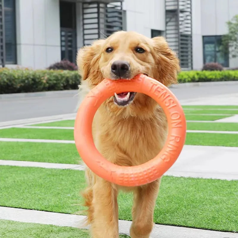 Premium EVA Pet Flying Disk - Interactive Training Ring Puller for Dogs