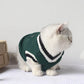 Collegiate Style Pet Vest - Winter Warm Sweater for Cats and Small Dogs